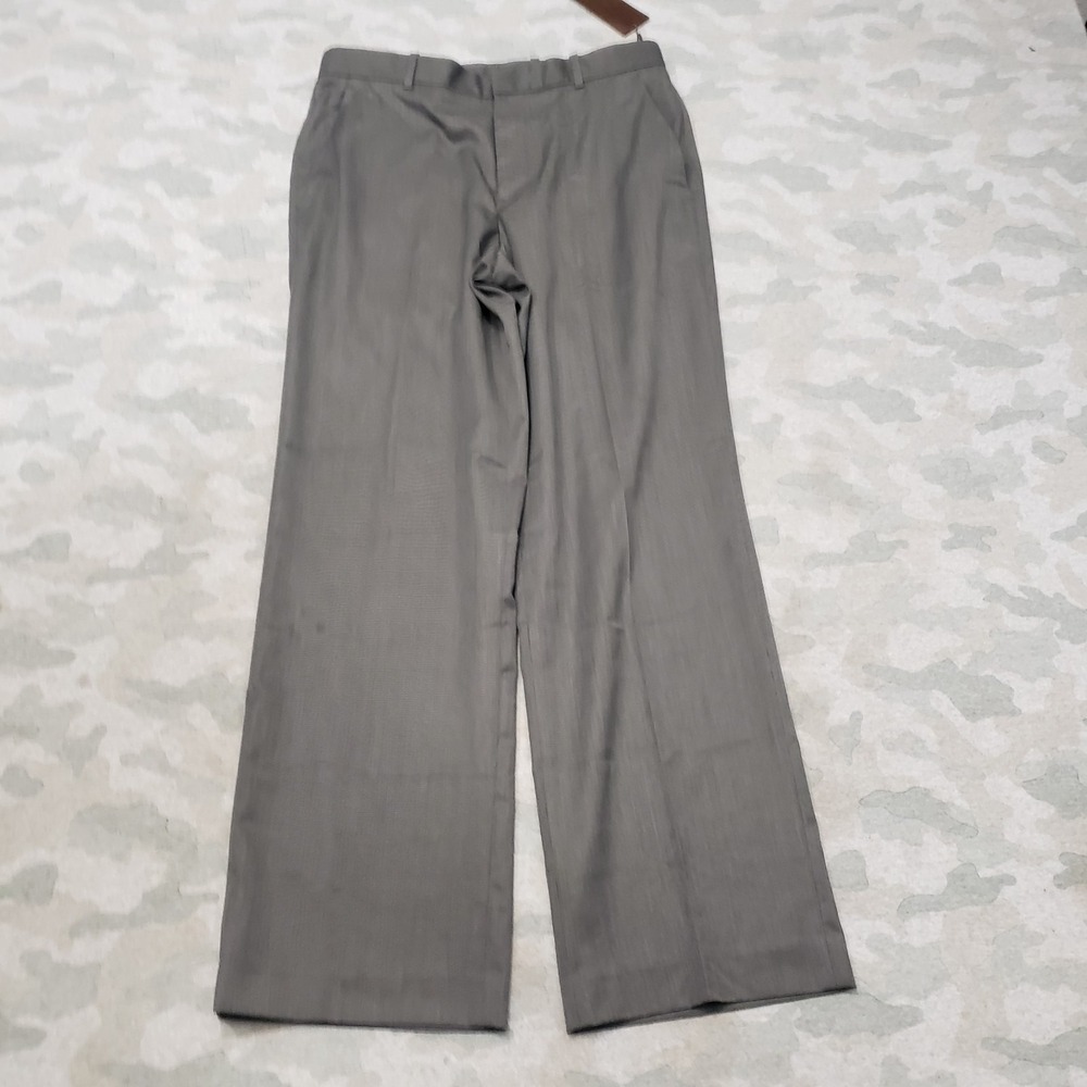 Perry Ellis Pants Mens 30x30 Gray Classic Fit Pockets NWT